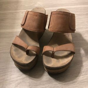 OTBT BROOKFIELD WEDGE SANDALS - BROWN 7